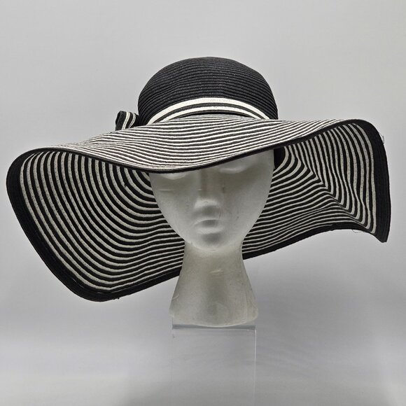 White House Black Market Black & White Floppy Hat main image 11